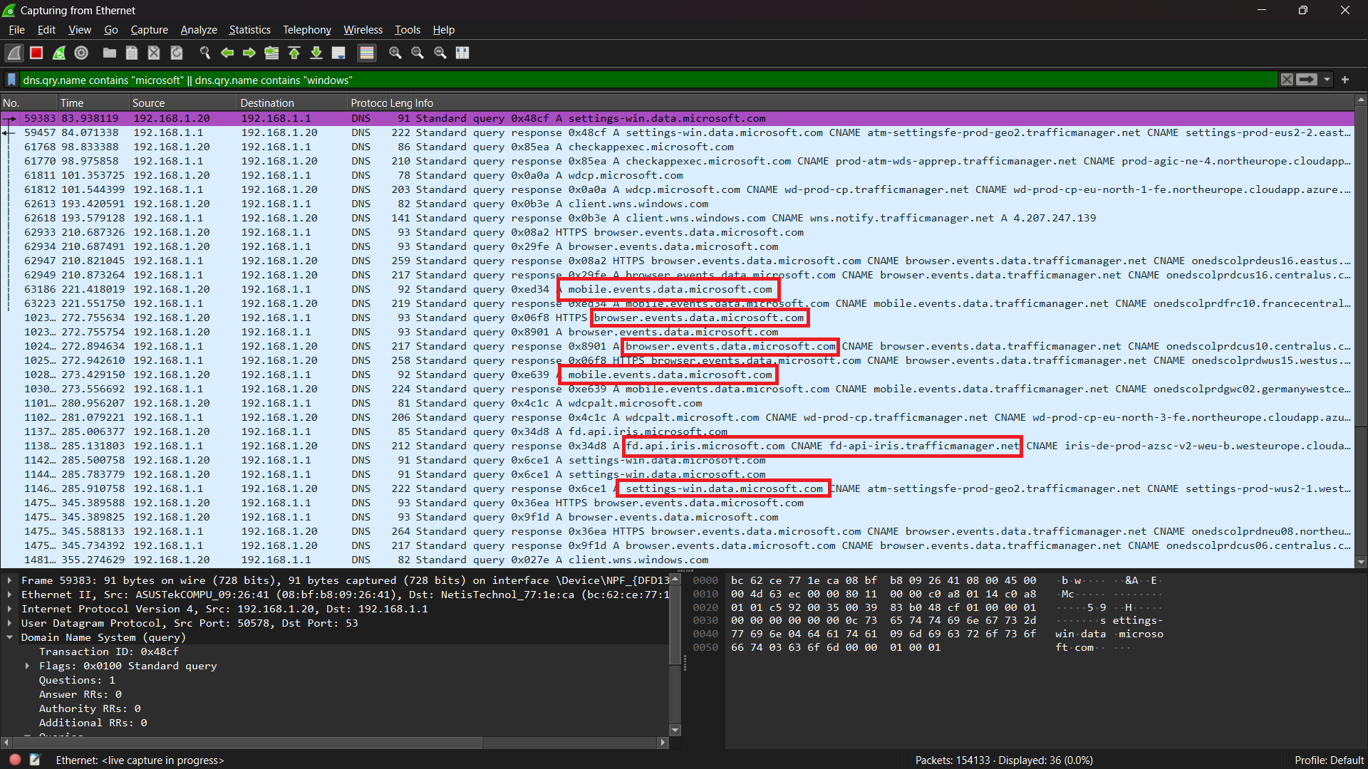 الوضع قبل القمع - ثرثرة التتبع